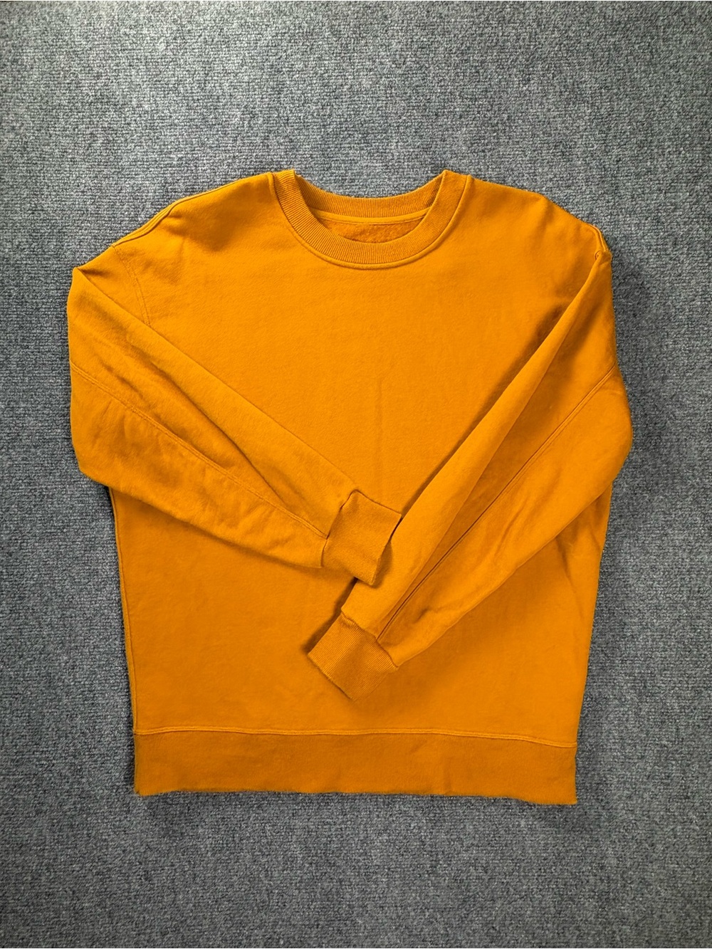 Lululemon Crewneck Sweatshirt Golden Orange Pullover Size 10